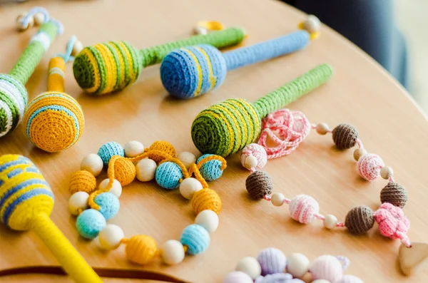 儿童针织手工玩具. — 图库照片