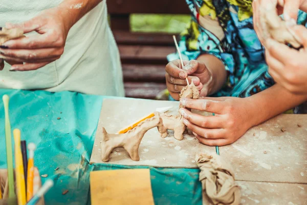 children\'s hands sculpts