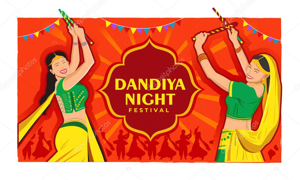 Dandiya night event banner