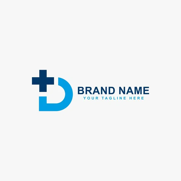 Buchstabe Und Cross Logo Design Vektor Monogramm Logo Symbol — Stockvektor