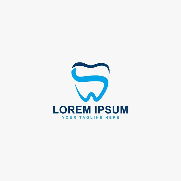 Dişçi kliniği logo tasarım vektörü.