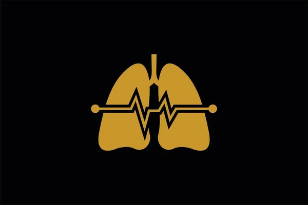 Σχεδιασμός Λογότυπου Πνευμόνων Αναπνεύστε Σύμβολο Σύμβολο Κλινική Υγειονομικής Περίθαλψης — Διανυσματικό Αρχείο