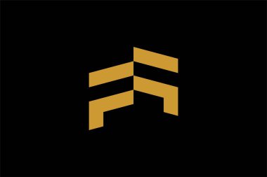 FF harfli logo tasarım vektörü. FF monogram işareti sembolü.