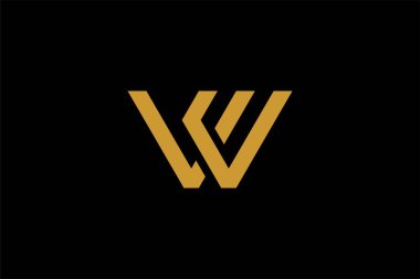 Logo tasarım vektörü. Biz monogram sembolüyüz..