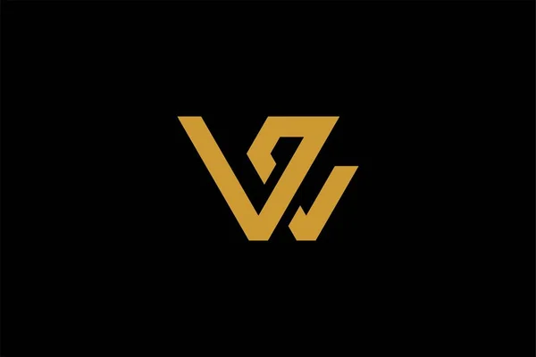 Wir Brief Logo Design Vektor Wir Monogrammzeichen Symbol — Stockvektor
