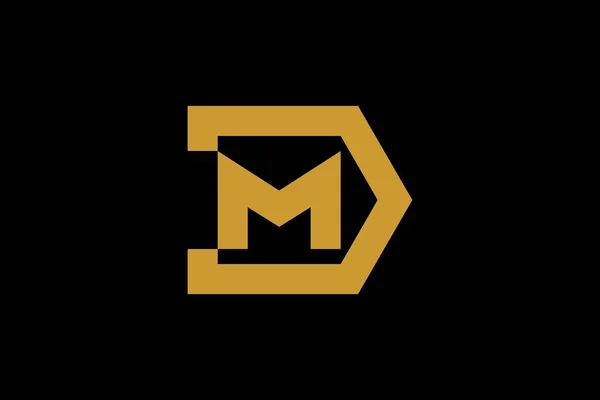 Letra Logo Design Vector Diseño Abstracto Del Monograma — Vector de stock