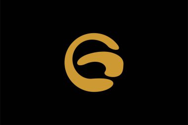 G harfi logo tasarımı. Monogram G tipi soyut sembol. Başlangıç G vektör simgesi.