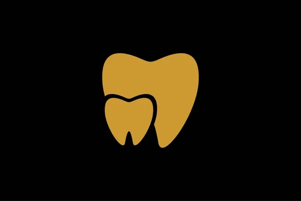 Дизайн Логотипа Клиники Символ Стоматологической Помощи Вектор Значка Зуба — стоковый вектор