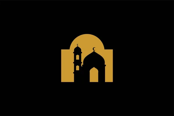 Designvektor Für Das Logo Der Moschee Islamische Bauillustration Heimat Für — Stockvektor