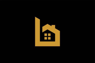 B harfi ev logosu tasarım vektörü. B evinin logo illüstrasyonunu imzala. Gayrimenkul şirketi için soyut logo tasarımı.