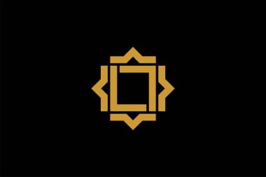 İslami logo tasarım vektörü. Cami soyut illüstrasyon logosu. Altın Arapça süsleme vektör simgesi. 