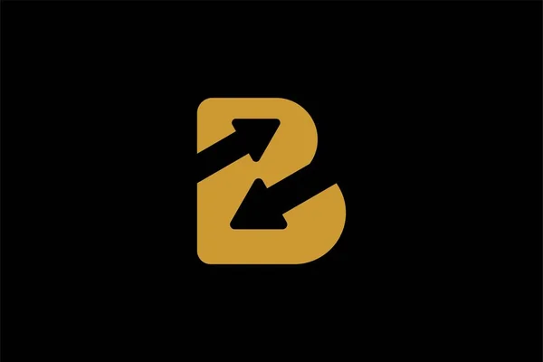 Lettera Freccia Logo Vettore Progettazione Design Astratto Del Logo Tipo — Vettoriale Stock