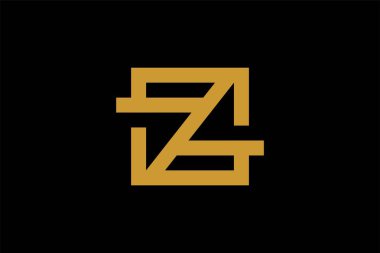 Soyut harf z çizgi logo tasarımı. Ana logo tasarım vektörü.