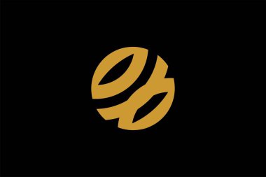 Dijital küresel logo tasarım vektörü.