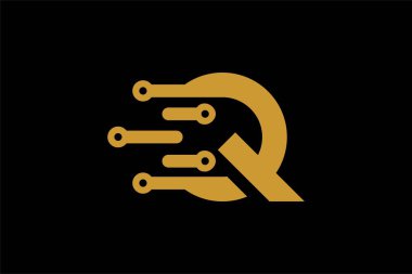 Monogram Q logo tasarım vektörü