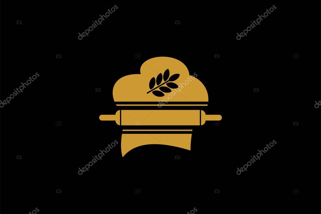 Bread bakery logo design vector