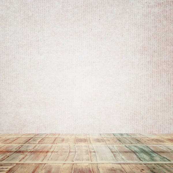 Light room or space with wooden floor. Vintage interior. Retro background — Stock Photo, Image