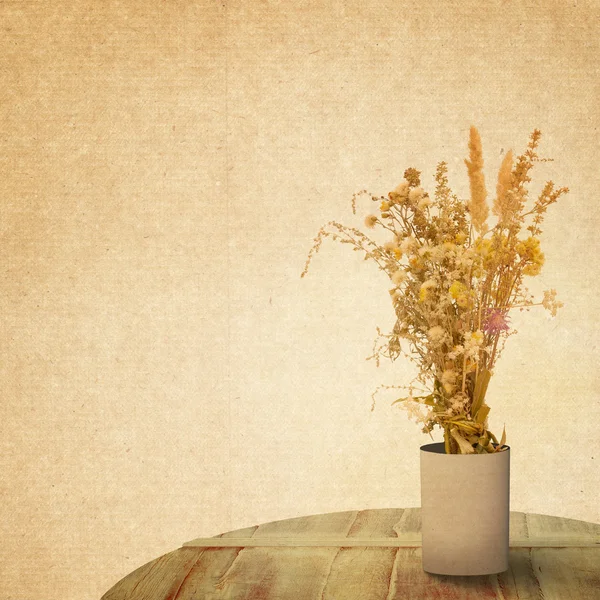 Teksturowanej stary tło z kwiatem — Zdjęcie stockowe