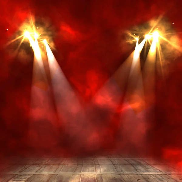 Background in show. Interior shined with a projector. 3d — Stock Photo, Image