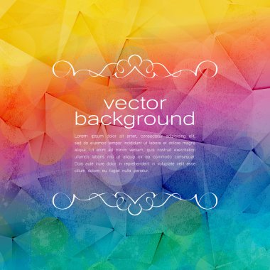  Poligonal vektör arka plan. Vintage kağıt doku 