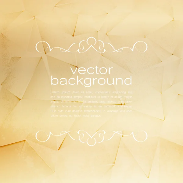 Sfondo vettoriale poligonale. Texture carta vintage — Vettoriale Stock