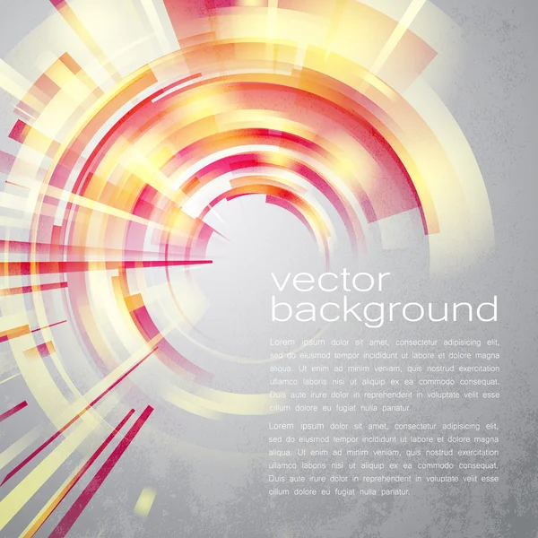 Techno Geometric Vector Circle Modern Science Résumé Contexte — Image vectorielle