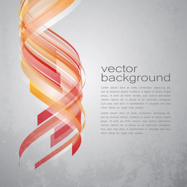 Techno vettoriale curve nastri astratti sfondo — Vettoriale Stock