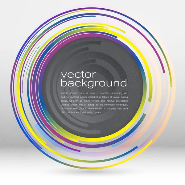 Techno Geometric Vector Circle Modern Science Abstract Background — Vector de stoc