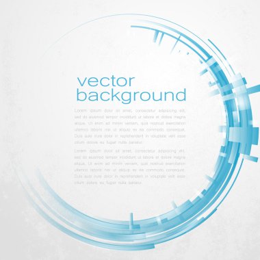 Techno geometrik vektör daire Modern bilimin arka plan