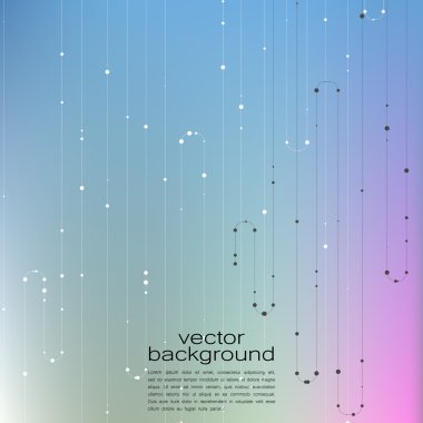 Abstract Geometric Shape. Vector Science Background. Futuristic Technology Background. Connecting Dots and Lines Structure