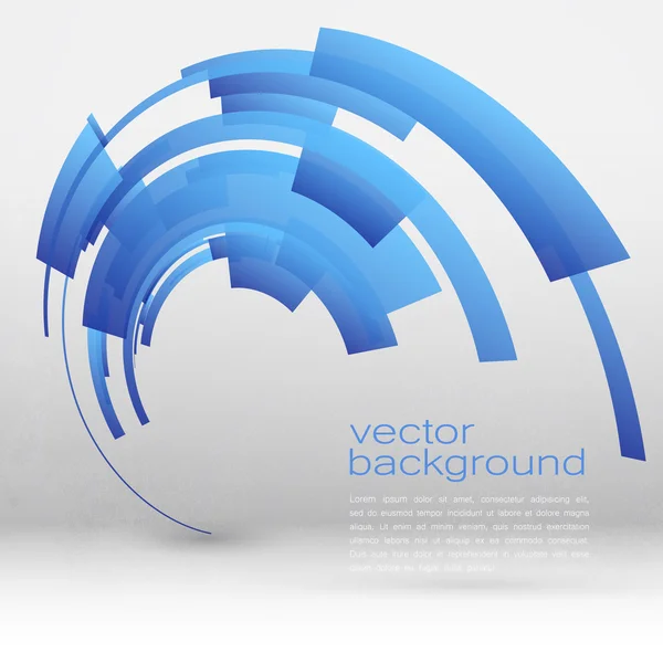 Техногеометрический векторный круг Современная наука — стоковый вектор