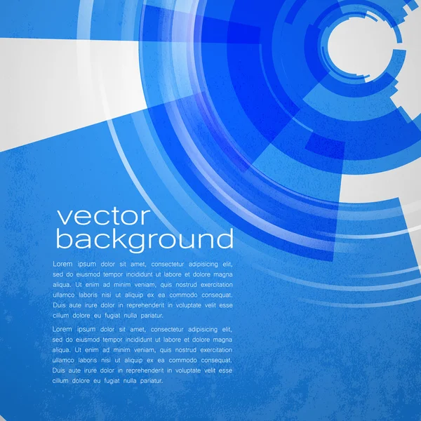 Techno Geometric Vector Circle Modern Science Contexto abstrato — Vetor de Stock