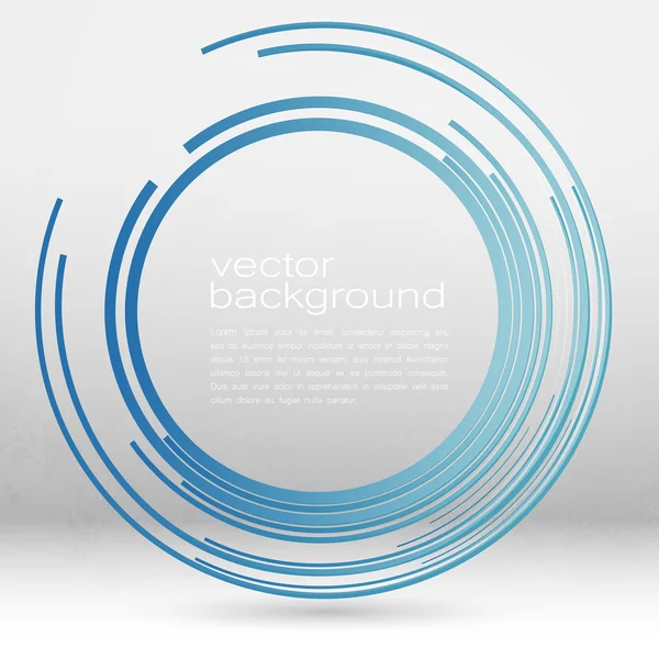 Techno Geometric Vector Circle Modern Science Contexto abstrato — Vetor de Stock