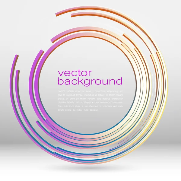 Techno Geometric Vector Circle Modern Science Résumé Contexte — Image vectorielle