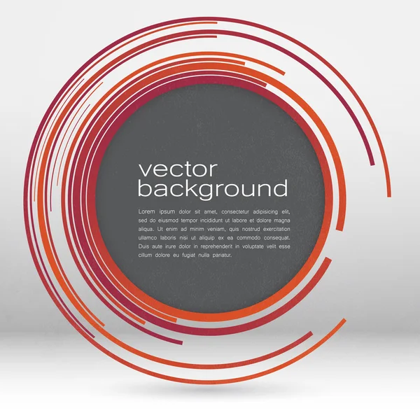 Techno Geometric Vector Circle Modern Science Contexto abstrato — Vetor de Stock