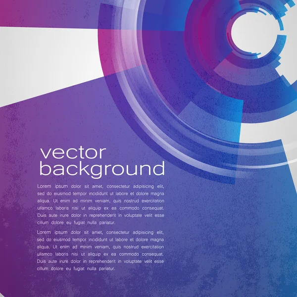 Techno Geometric Vector Circle Modern Science Sfondo astratto — Vettoriale Stock