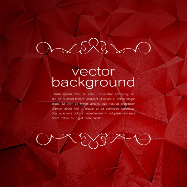 Polygonal Vector Background. Vintage Paper Texture — Stock Vector