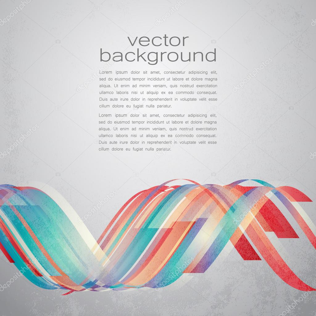 Techno Vector Curves Tapes Abstract Background