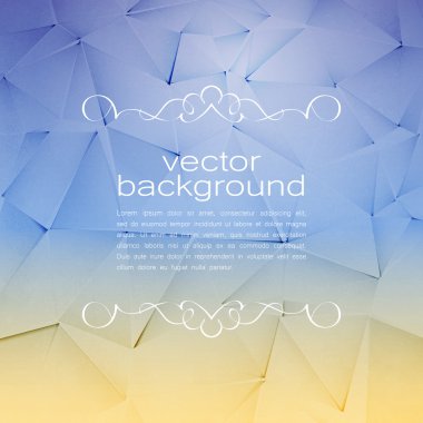  Poligonal vektör arka plan. Vintage kağıt doku 