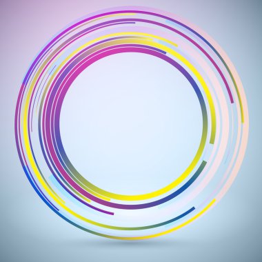 Techno geometrik vektör daire Modern bilimin arka plan