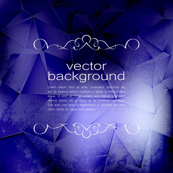 Polygonal Vector Background. Vintage Paper Texture — Stock Vector
