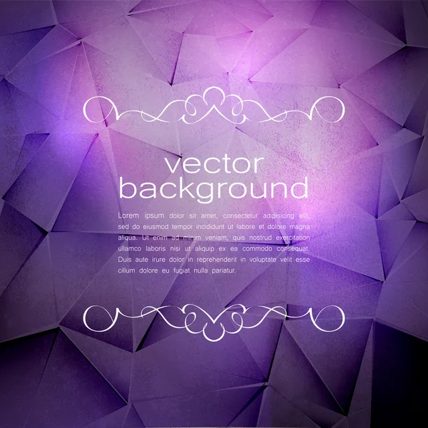 Polygonaler Vektorhintergrund. Vintage Paper Textur — Stockvektor