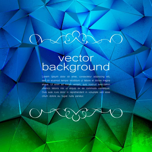 Polygonal Vector Background. Vintage Paper Texture — Stock Vector