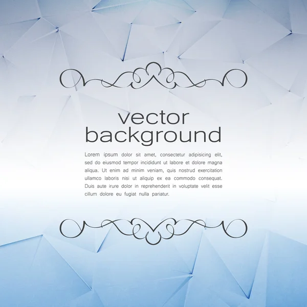 Polygonal Vector Background. Vintage Paper Texture — Stock Vector