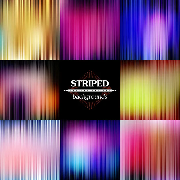 Abstract Stripes Spectrum Vector Set Fundos —  Vetores de Stock