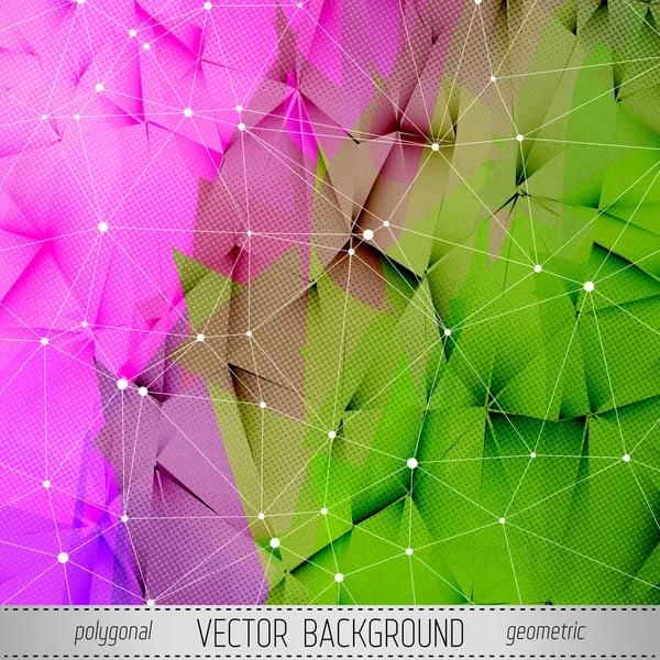 Polygonal Textured Vector Background. — Stock Vector