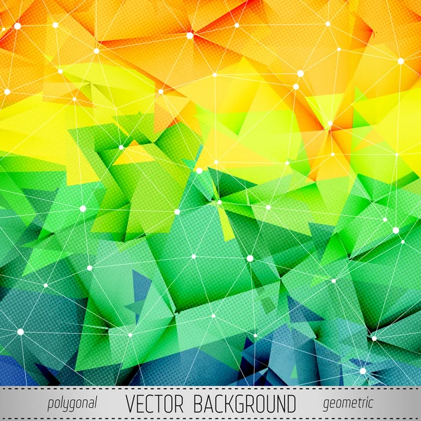 Polygonal Textured Vector Background. — Stock Vector