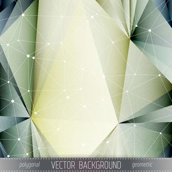 織り目加工の多角形のベクトルの背景. — ストックベクタ