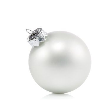 İnci beyaz Noel top süsleme