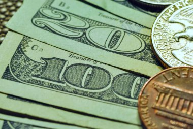 Amerikan doları. Para dolar. Para dolar.